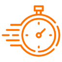 Stopwatch with speed lines